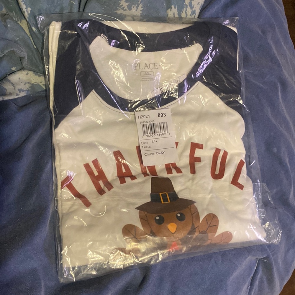 Thankful for my family PJs adult unisex size large